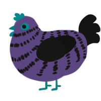 Brisk Iced Tea, a overcast and black chicken with a bar pattern