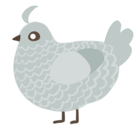 (unnamed), a silver chicken with a lace pattern