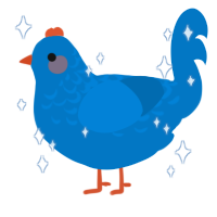 AY1694, a sapphire chicken with a half-lace pattern