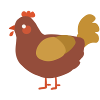 A russet and gold chicken