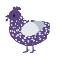 Taro Rice, a overcast and mist chicken with a speckle pattern