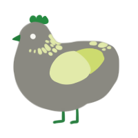 A ash and lemon chicken with a neck-speckle pattern