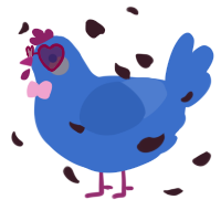 A gold chicken