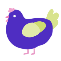 A indigo and lemon chicken