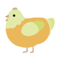 (unnamed), a honey and lemon chicken with a head pattern