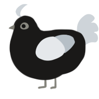 Asesor, a sable and mist chicken