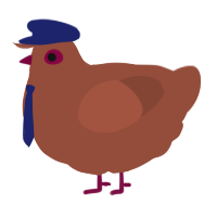 A russet chicken