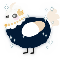 A tumblr and cream chicken with a head pattern