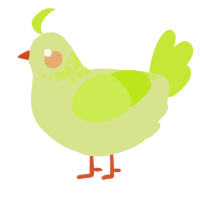 A lemon and lime chicken with a neck-speckle pattern
