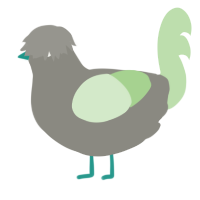 A ash and gluppy chicken