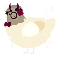 A cream chicken