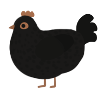 Yellowbilled cacique, a sable and black chicken with a speckle pattern