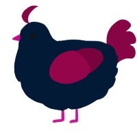 A tumblr and maroon chicken