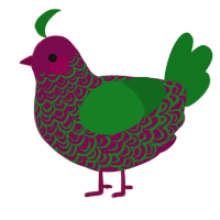 Falala, a wine and leaf chicken with a double-lace pattern
