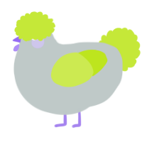A silver and lime chicken