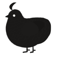 A sable chicken with a lace pattern
