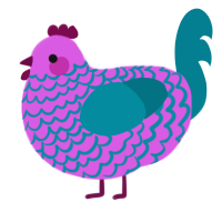 Crochet, a orchid and sea chicken with a lace pattern
