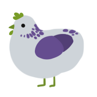 (unnamed), a mist and overcast chicken with a neck-speckle pattern