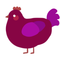 maraschino, a maroon and plum chicken