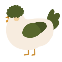 A cream and olive chicken