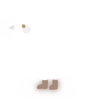Lil Baby Flashbang, a cream and white chicken with a head pattern
