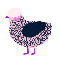 (unnamed), a rose and tumblr chicken with a double-lace pattern