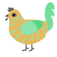 (unnamed), a honey and spring chicken with a bar pattern