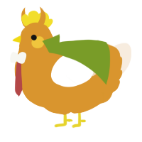 A orange and cream chicken