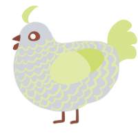A mist and lemon chicken with a lace pattern