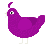 Plum Perfect, a plum chicken with a lace pattern