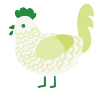 Key Lime Merengue, a white and lemon chicken with a lace pattern