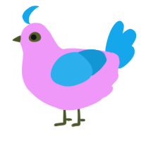 Flower Car, a lavender and sky chicken