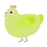 A lemon and lime chicken with a lace pattern