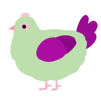 A gluppy and plum chicken