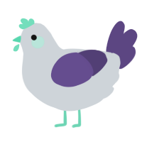 A mist and overcast chicken