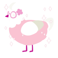 Lucifer, a rose and white chicken with a head pattern