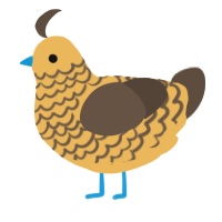 A honey and bark chicken with a lace pattern