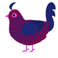 A wine and navy chicken with a lace pattern