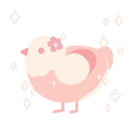 A rose chicken with a head pattern