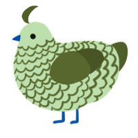 A gluppy and olive chicken with a lace pattern