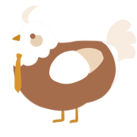 coffee creamer, a brown and cream chicken with a head pattern
