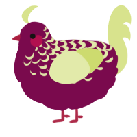 A wine and lemon chicken with a half-lace pattern