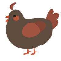 A bark and russet chicken