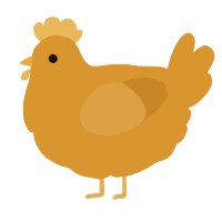 A orange chicken