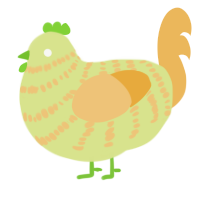 A lemon and honey chicken with a bar pattern