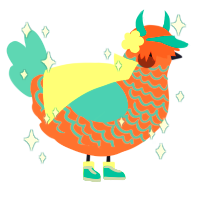 BITE SIZED, a sea and russet chicken with a lace pattern