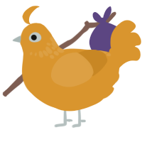 (unnamed), a orange chicken with a neck-speckle pattern