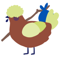 A russet and lemon chicken