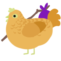 A honey and orange chicken with a half-lace pattern