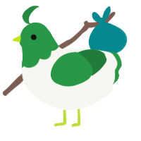 A white and viridian chicken with a head pattern